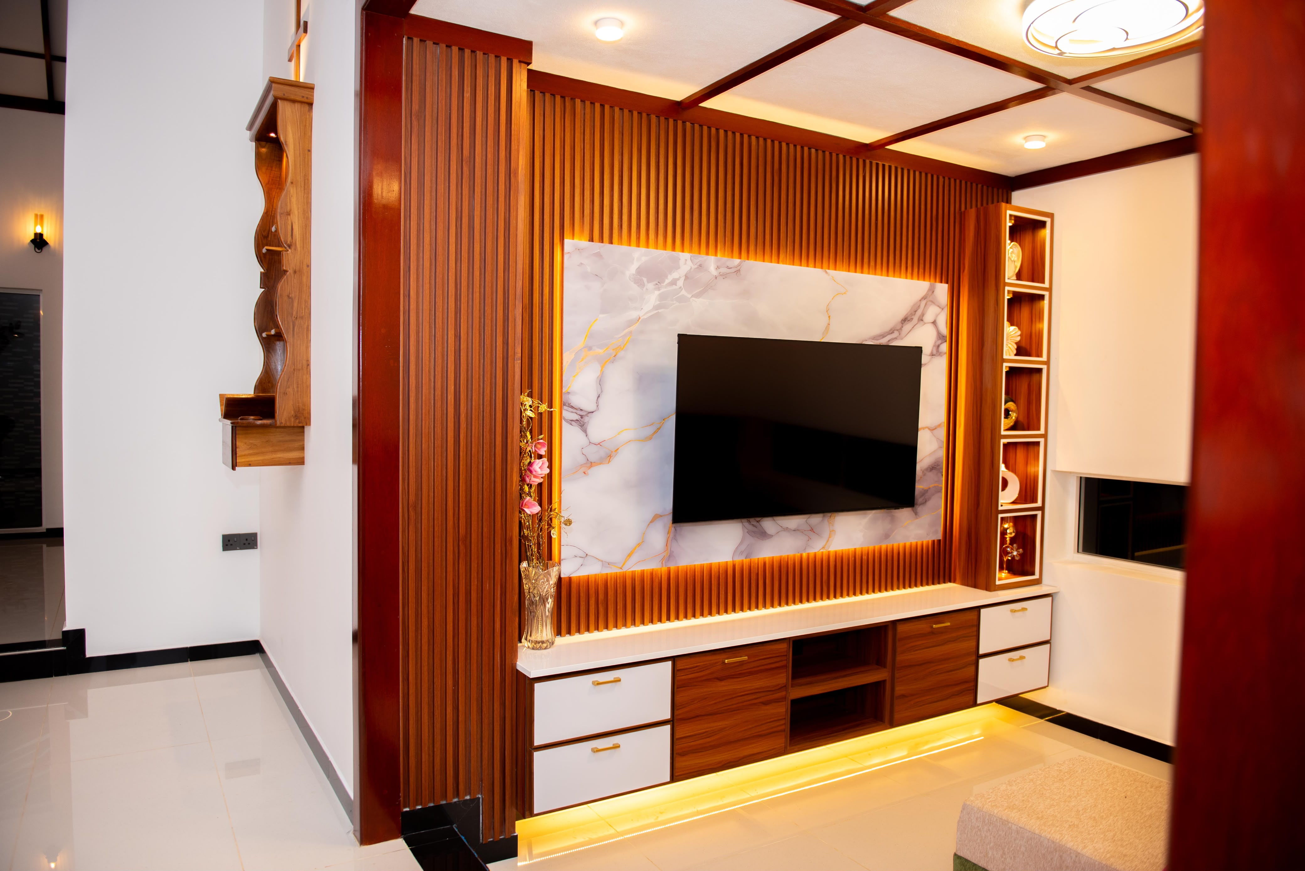Kitchen cabinet and countertop detail